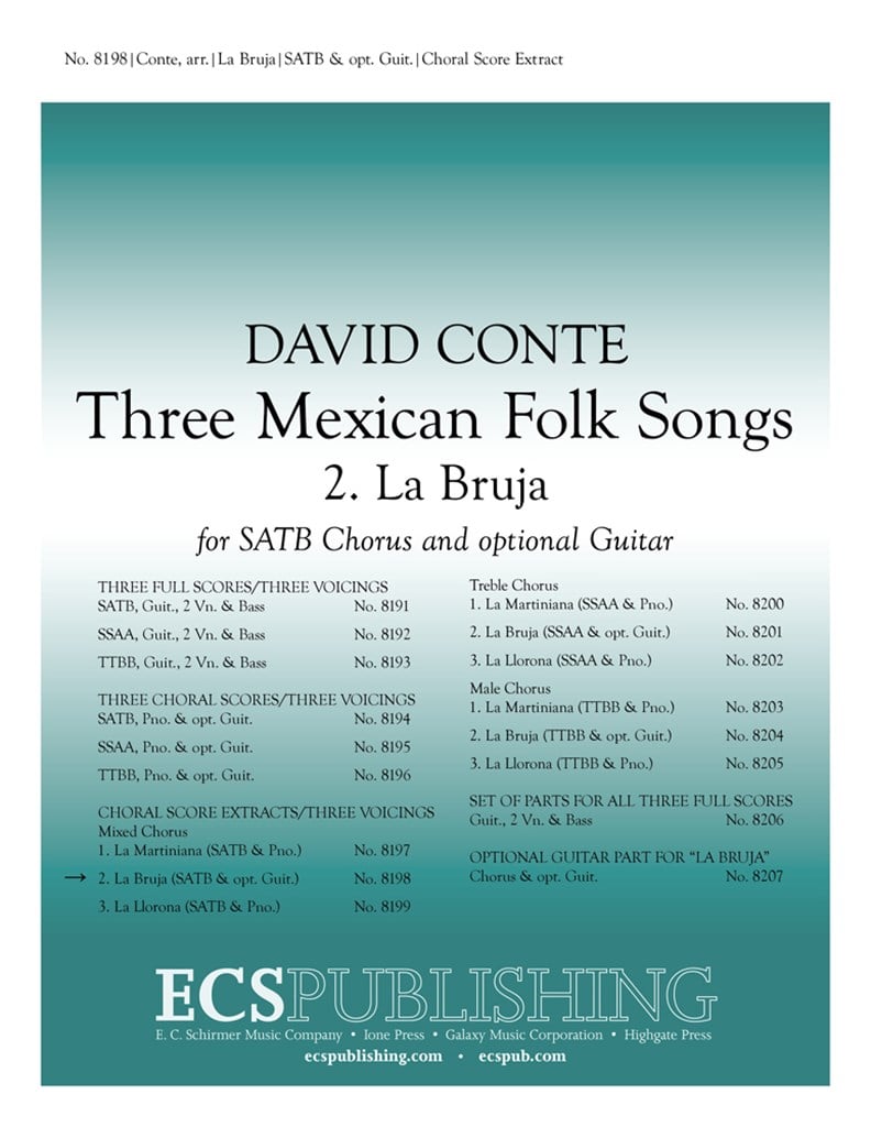 Three Mexican Folk Songs: 2. La Bruja